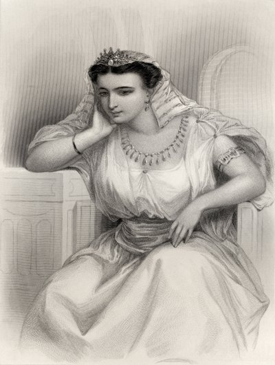 Cleopatra VII (69-30 BC) Illustration from 